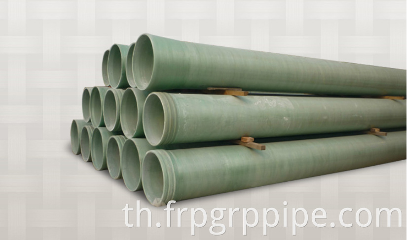 ไฟเบอร์กลาส Epoxy Resin Pipeline สำหรับสารเคมี FRP Epoxy Pipeline DN100